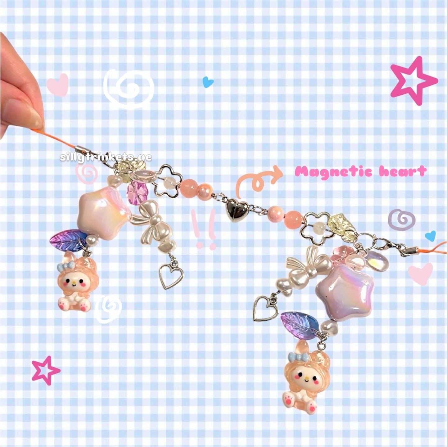 My melody magnetic heart keychain 🧲
