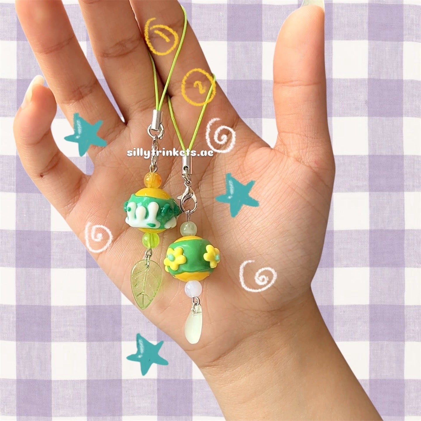 Japanese lantern inspired chains!!(´∀`)♡