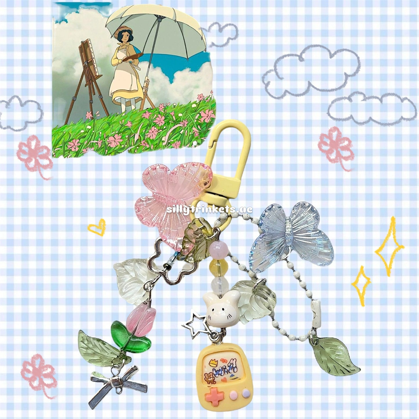 Nahoko ghibli keychain 𝜗𝜚 ࣪˖ ִ𐙚
