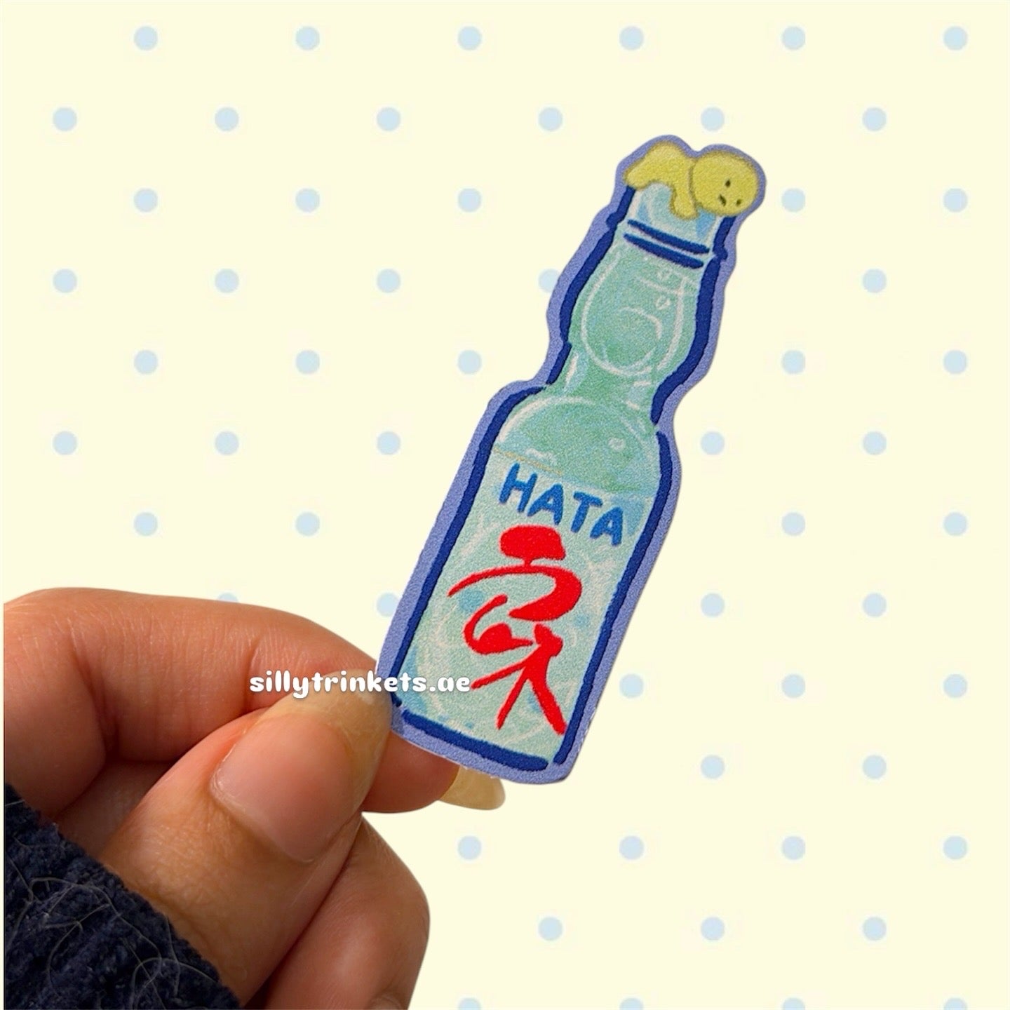 (。- .•) Smiski Ramune drink Sticker