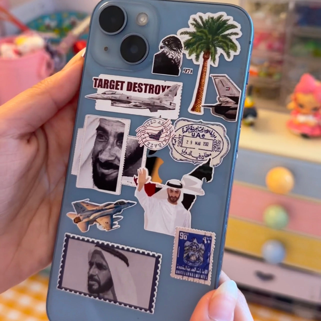 UAE PRIDE STICKER SHEET 🇦🇪 target destroyed vinyl sticker🫶🏻