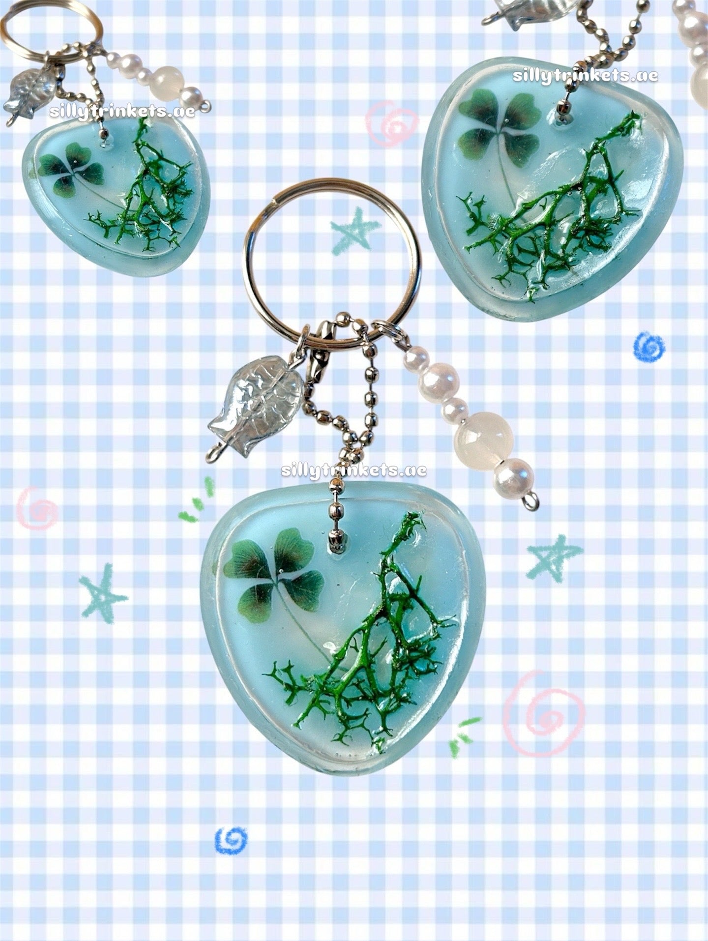 Resin koi pond keychain °‧ 𓆝 𓆟 𓆞 ·｡