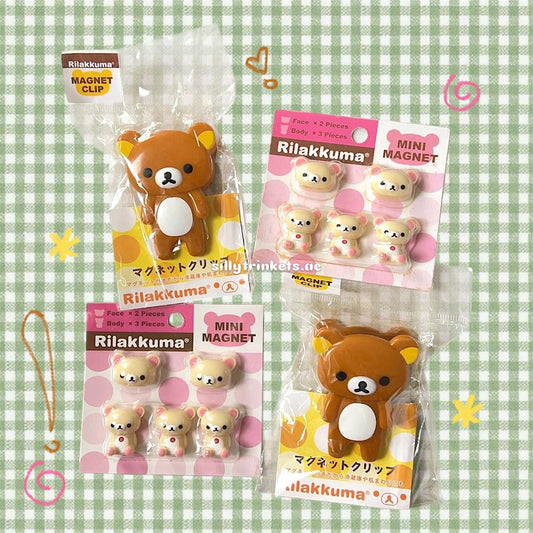 Rilakkuma magnets ૮꒰ ˶• ༝ •˶꒱ა ♡