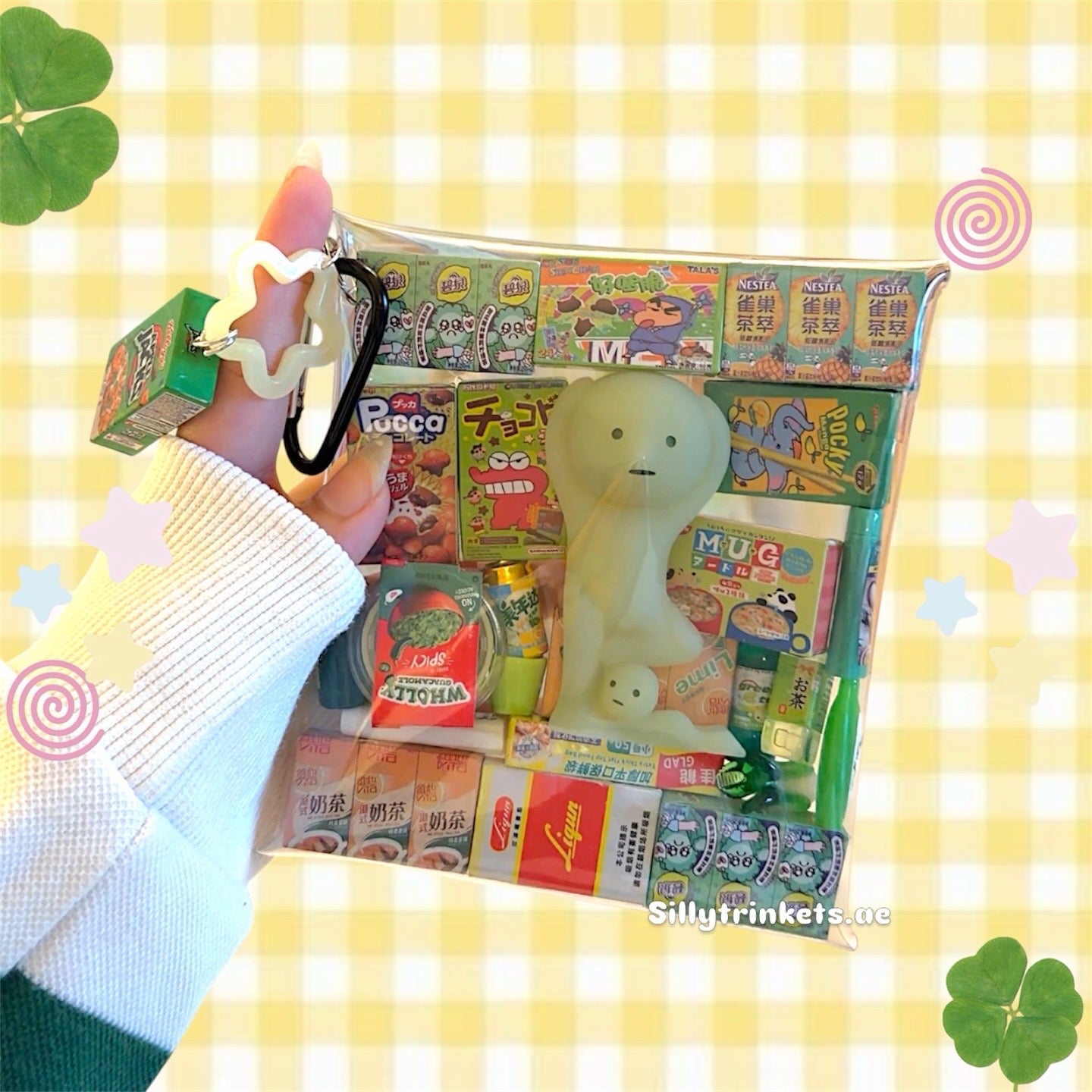 SMISKI TRINKET BAG KEYCHAIN 💼☘️