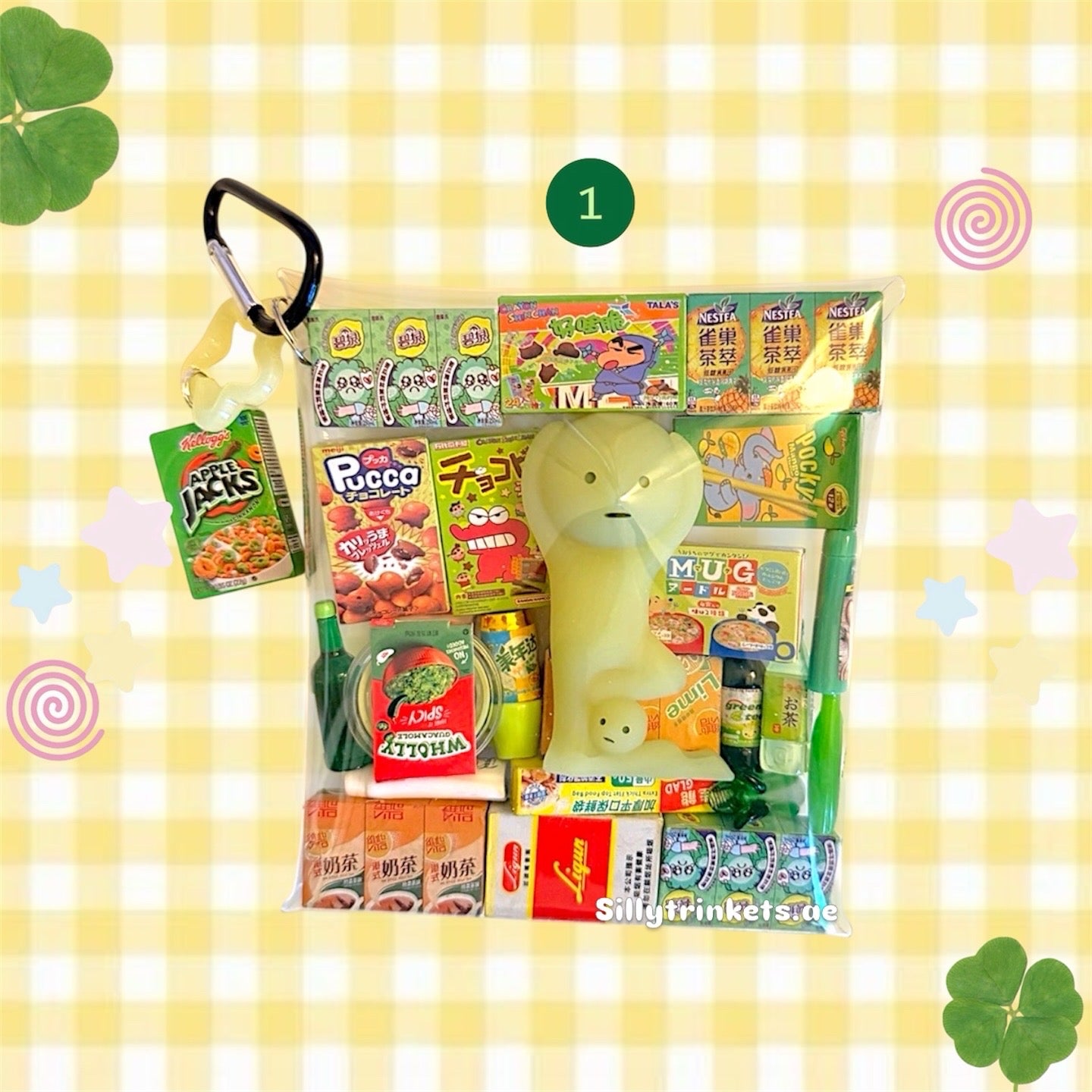SMISKI TRINKET BAG KEYCHAIN 💼☘️