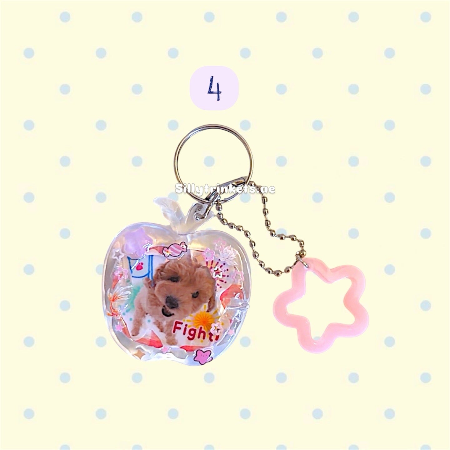 Puppy resin keychain 🐶🐾⭐️