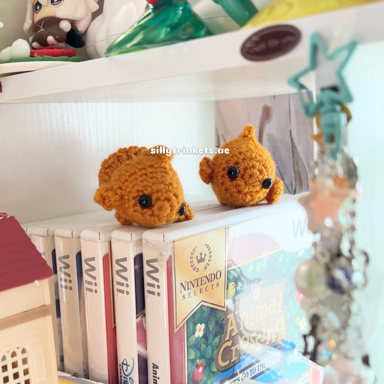 mini crocheted golden fish .° ｡𖦹˚ 𓆝 ｡𖦹°‧