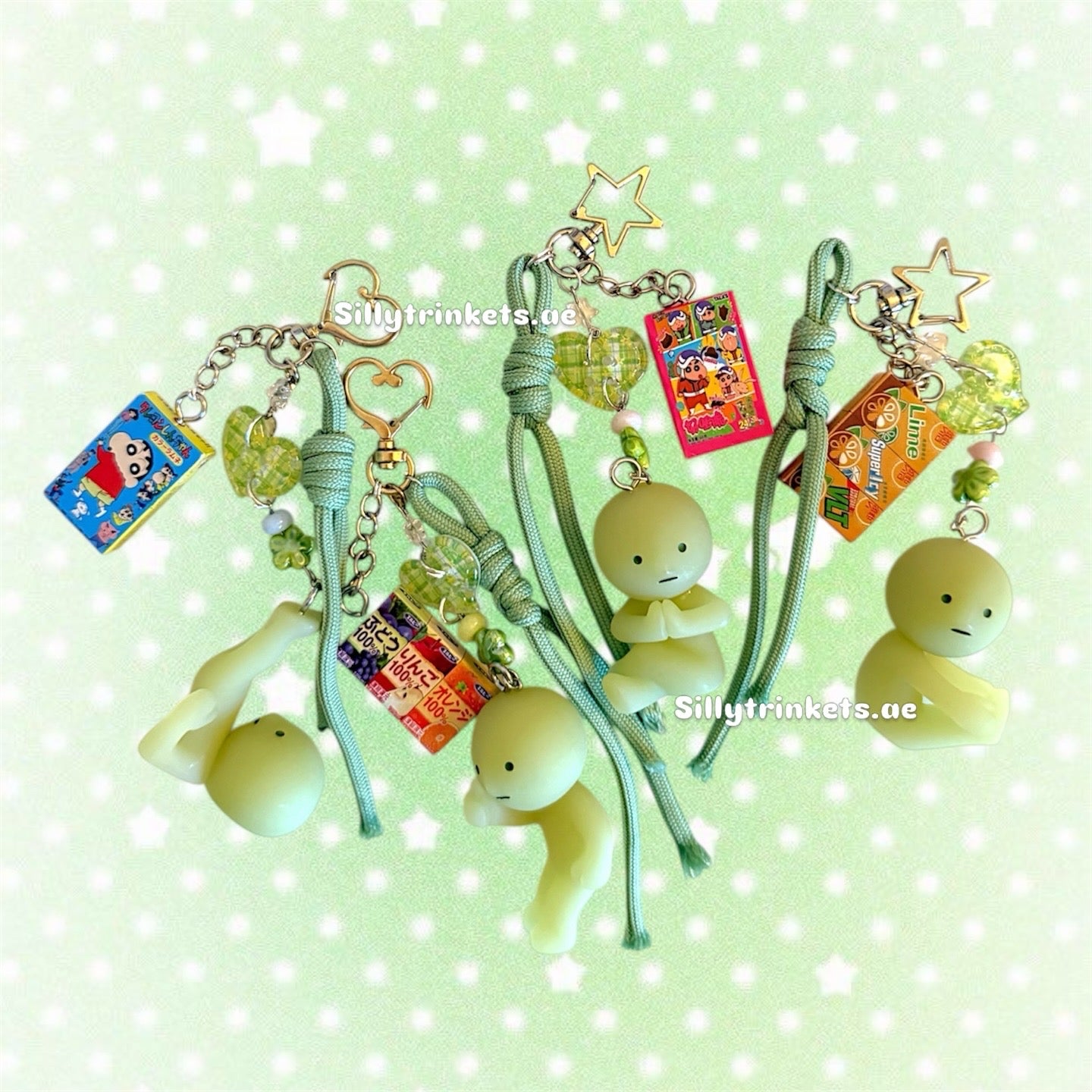 Smiski food keychain ☘️⭐️