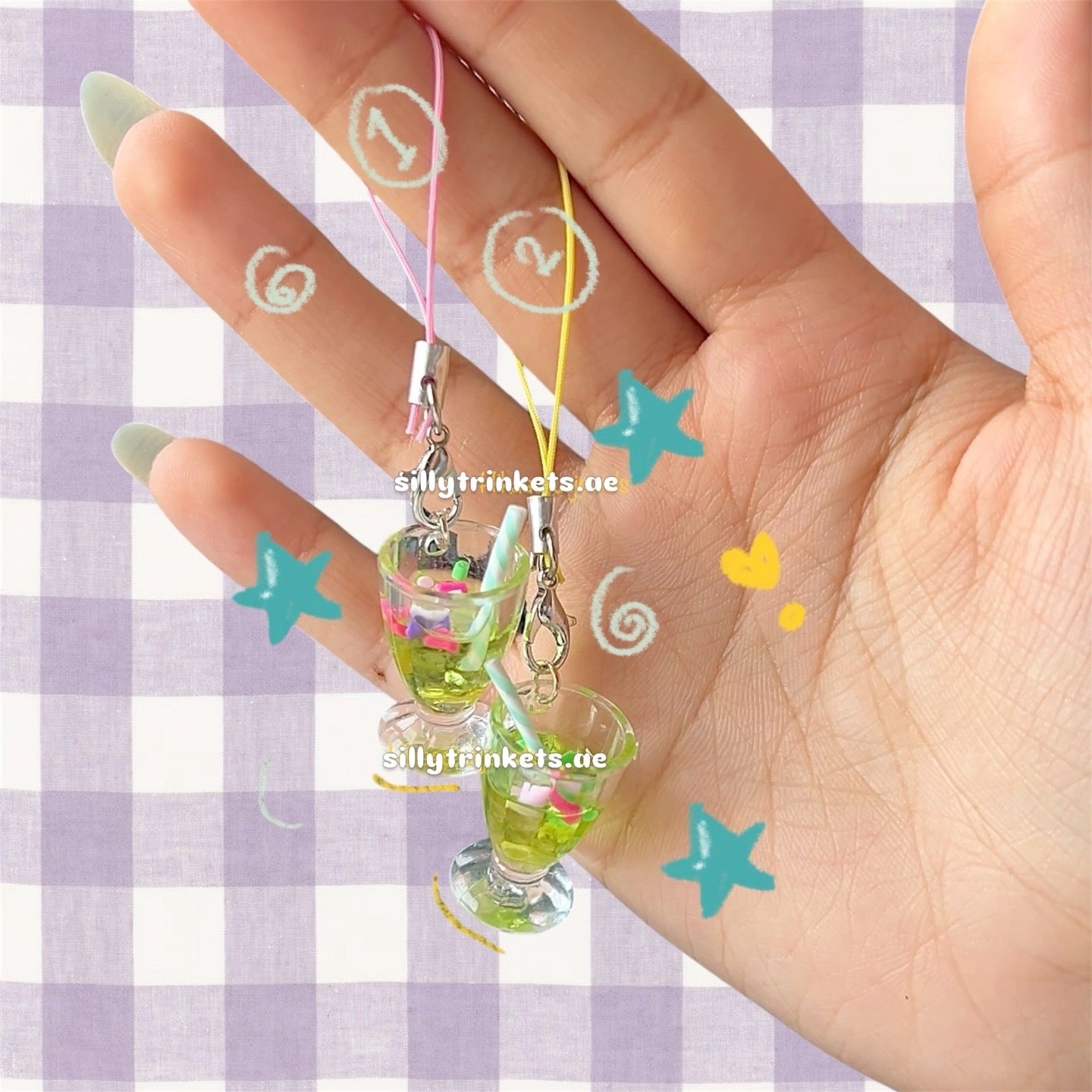 Japanese lantern inspired chains!!(´∀｀)♡