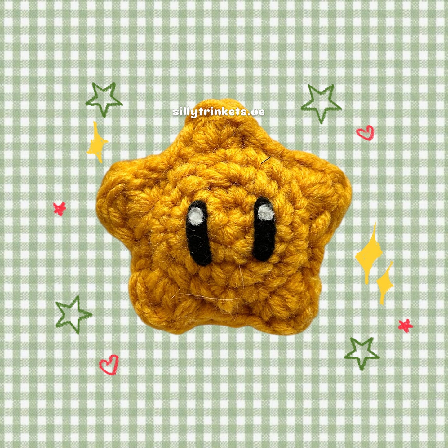 crocheted Mario star edition ⋆｡°✩