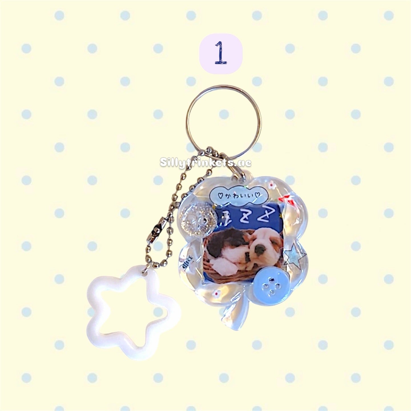 Puppy resin keychain 🐶🐾⭐️
