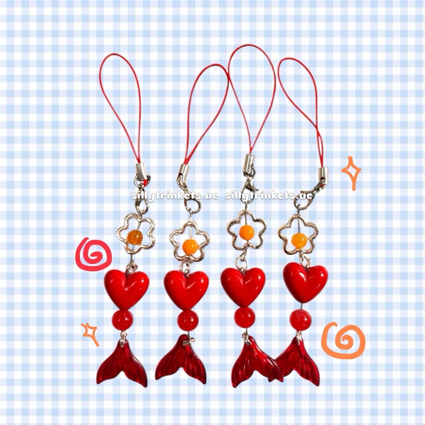Love heart phone charms ❤️🍰