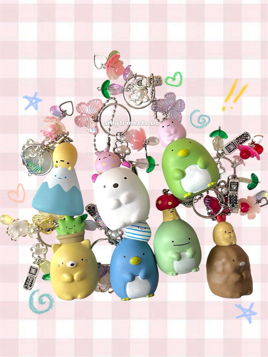 Sumikko gurashi character keychain 𝜗ৎ ｡•ᆺ•｡