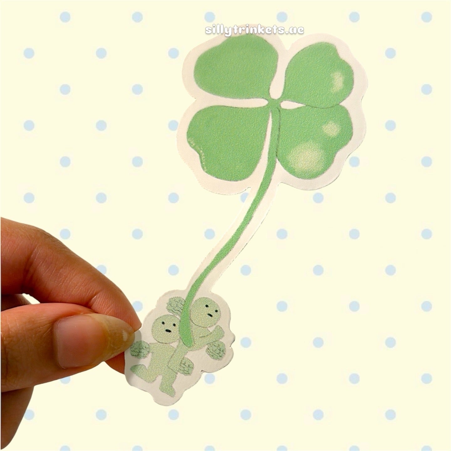 Smiski clover leaf sticker ☘️