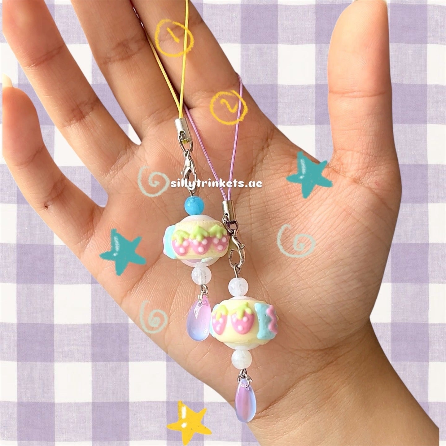 Japanese lantern inspired chains!!(´∀｀)♡