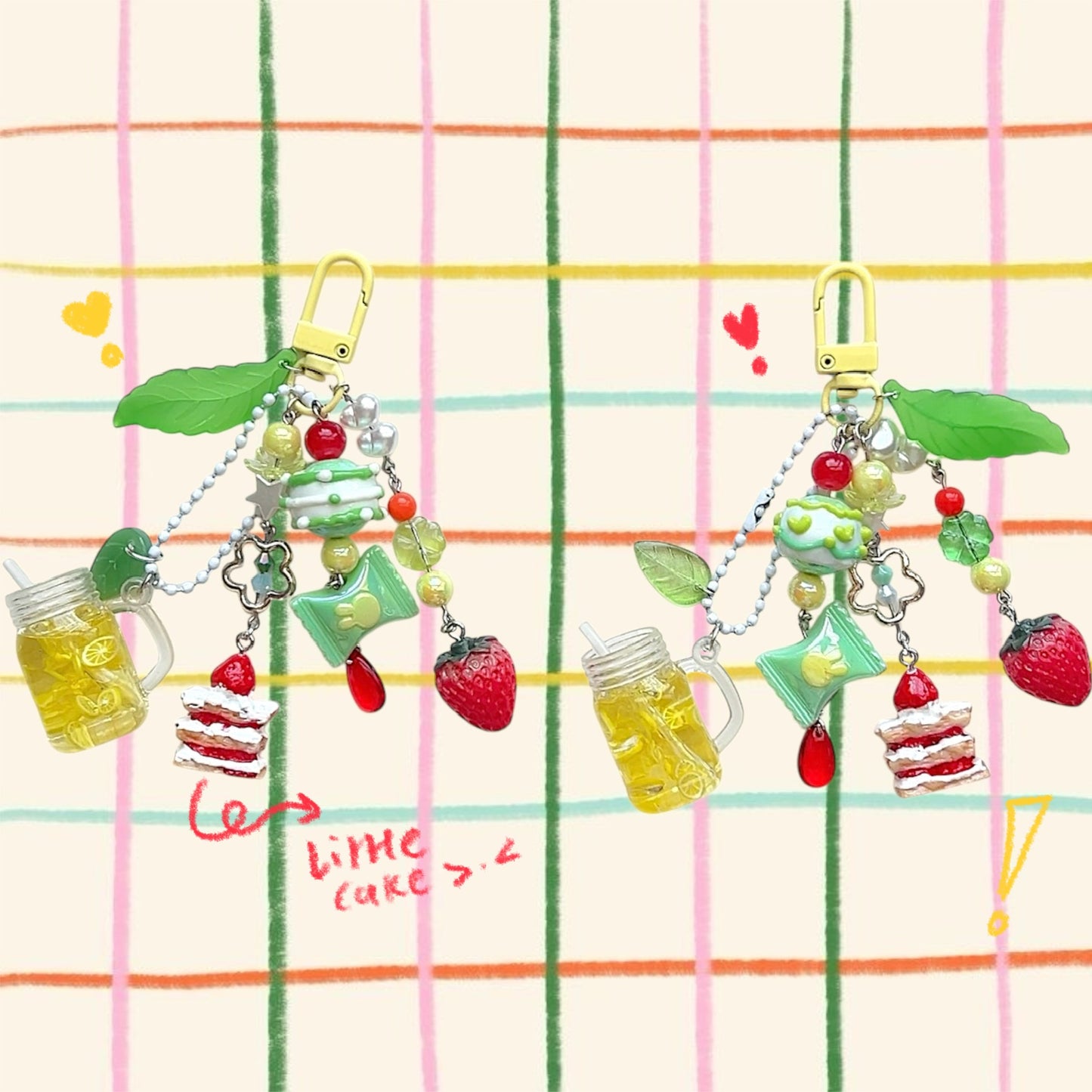 Food based bag keychains! ✨