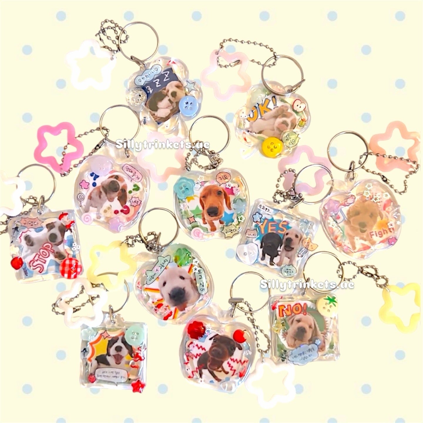 Puppy resin keychain 🐶🐾⭐️