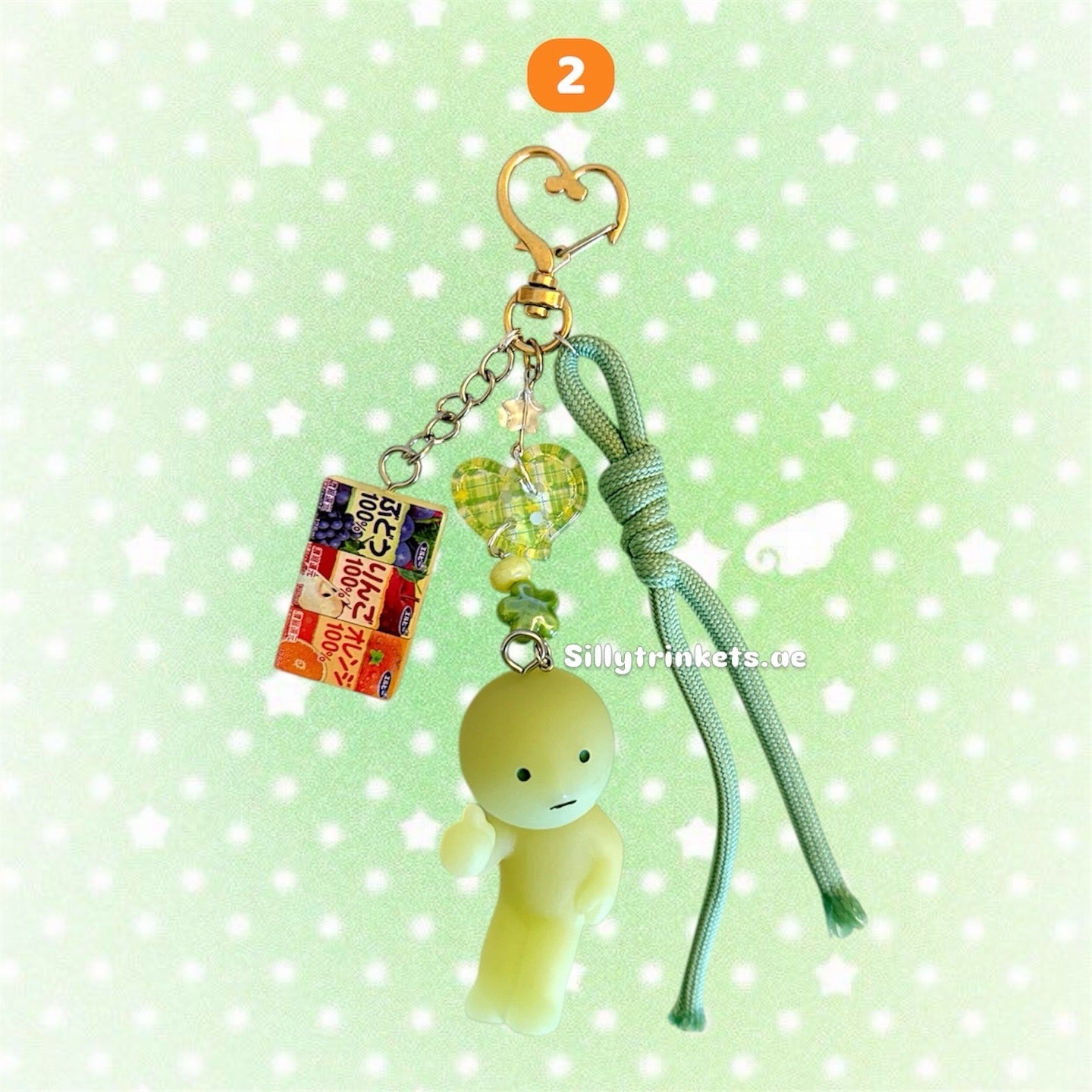 Smiski food keychain ☘️⭐️