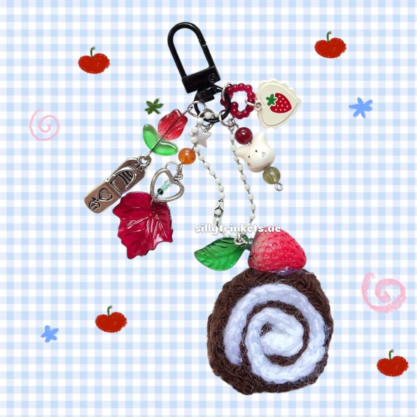 crocheted swiss roll / roll cake!! ଘ(੭˃ᴗ˂)੭ ˚. ᵎᵎ