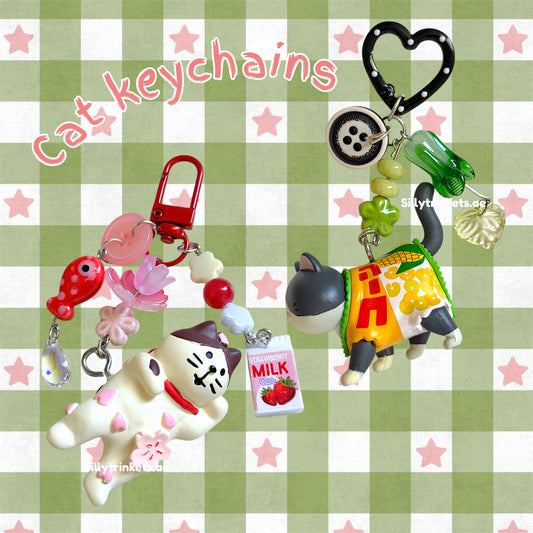 Cat keychains 🐈‍⬛ 🐈
