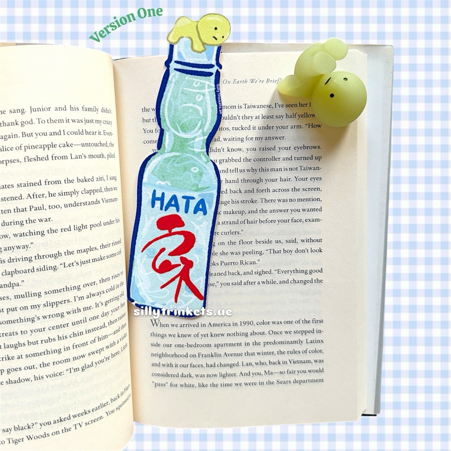 Smiski ramune drink bookmark 🔖