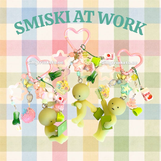 SMISKI AT WORK KEYCHAIN⏰💼