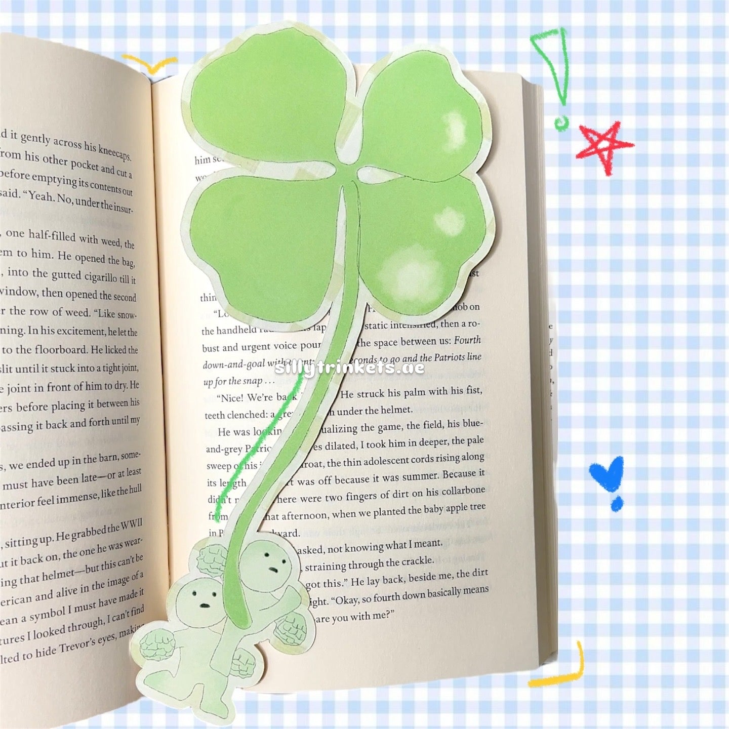 smiski lucky leaf bookmark 📓✧˖°.