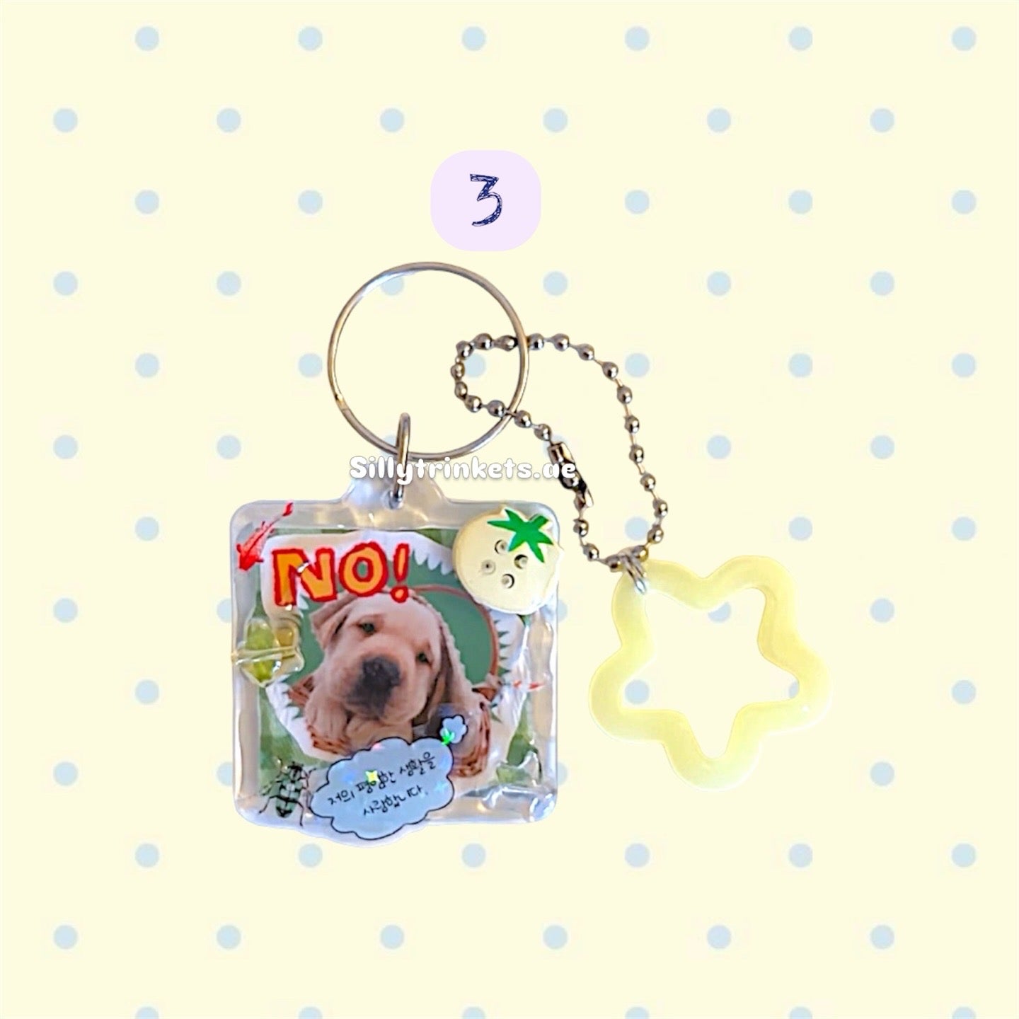 Puppy resin keychain 🐶🐾⭐️