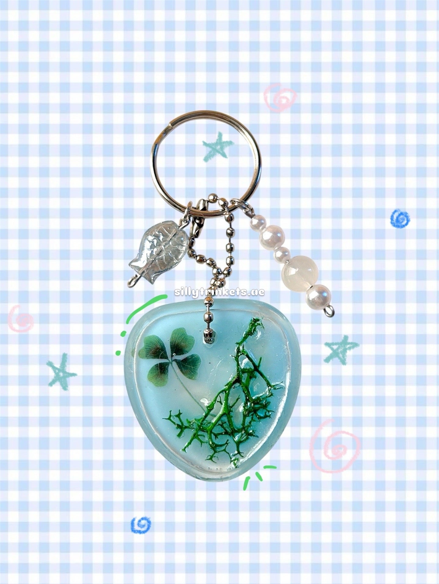 Resin koi pond keychain °‧ 𓆝 𓆟 𓆞 ·｡