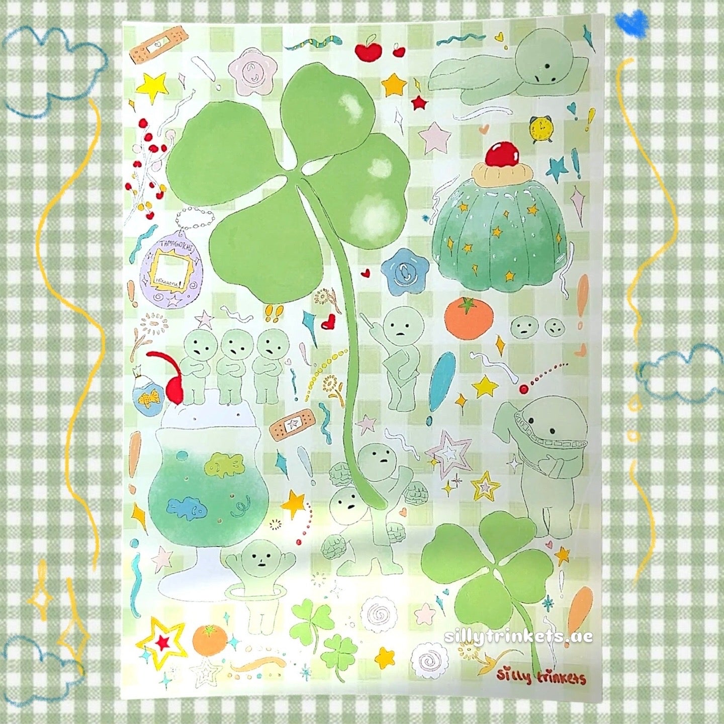smiski handrawn poster ⋆౨ৎ˚⟡˖ ࣪
