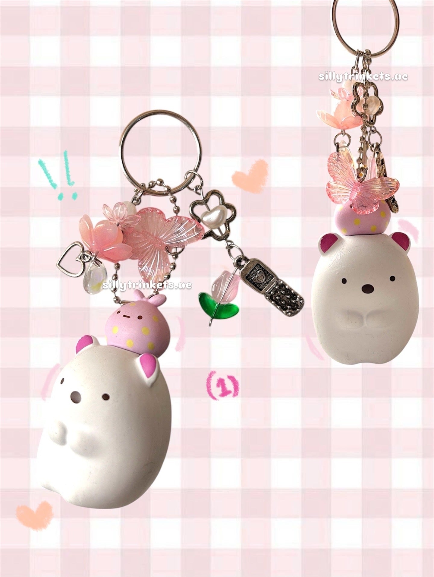 Sumikko gurashi character keychain 𝜗ৎ ｡•ᆺ•｡