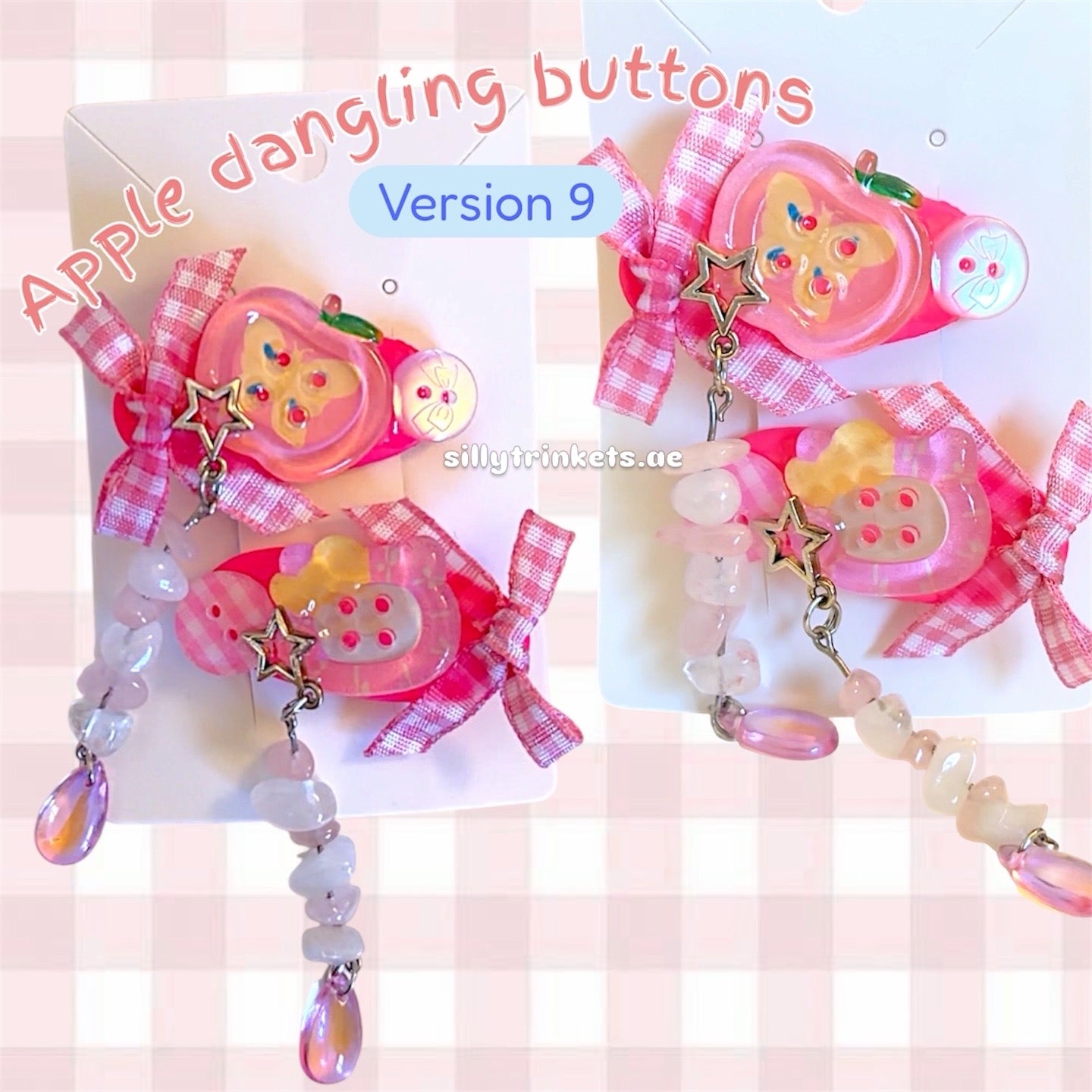 Button hairclips ✨💗