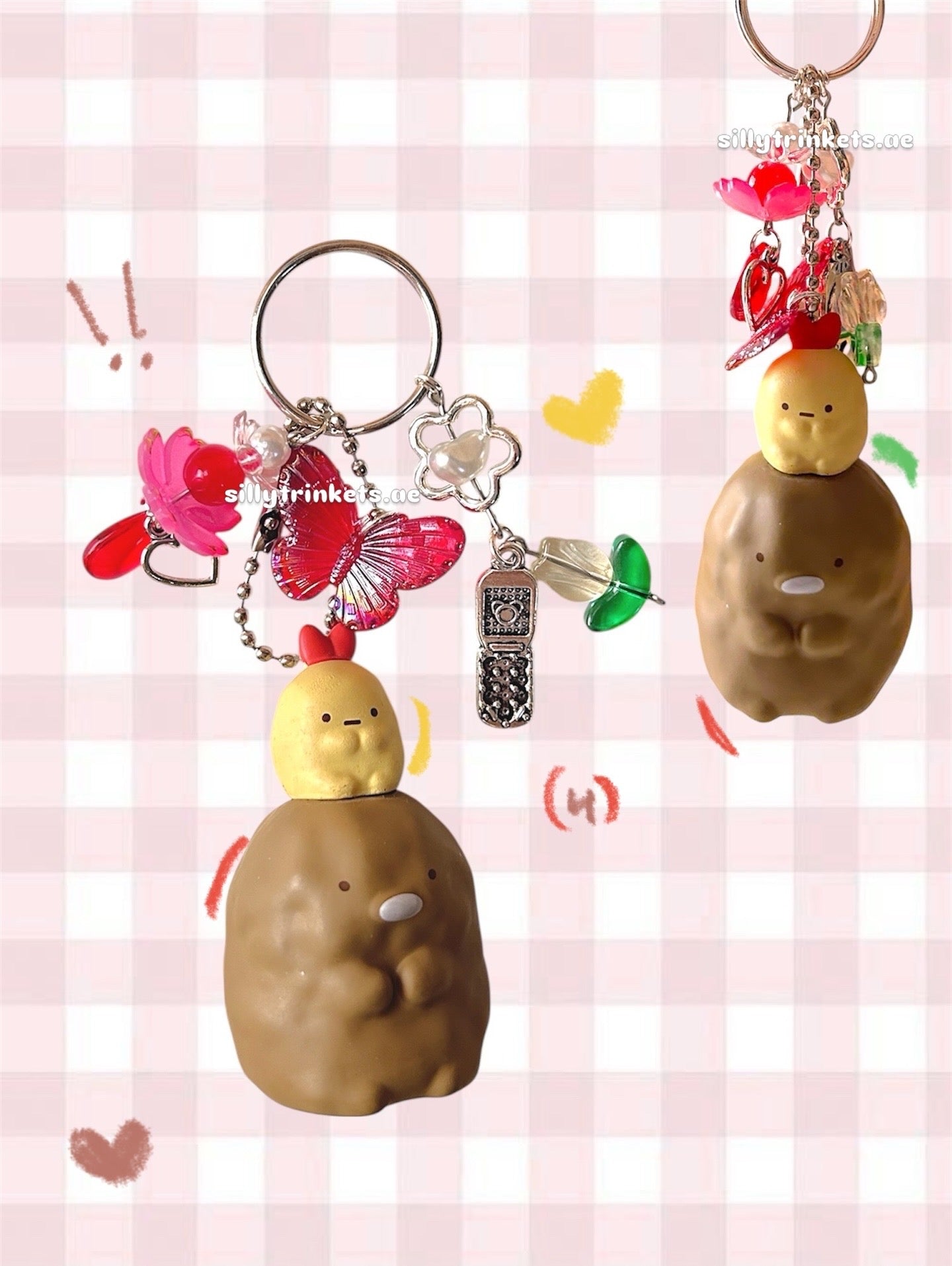 Sumikko gurashi character keychain 𝜗ৎ ｡•ᆺ•｡