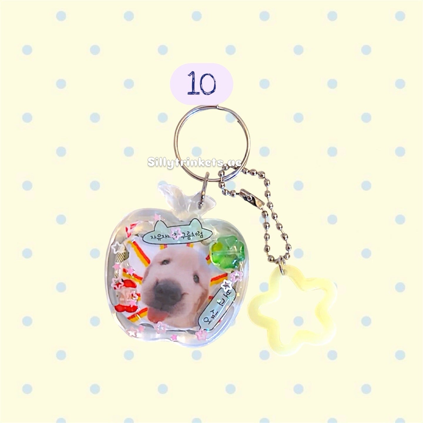 Puppy resin keychain 🐶🐾⭐️