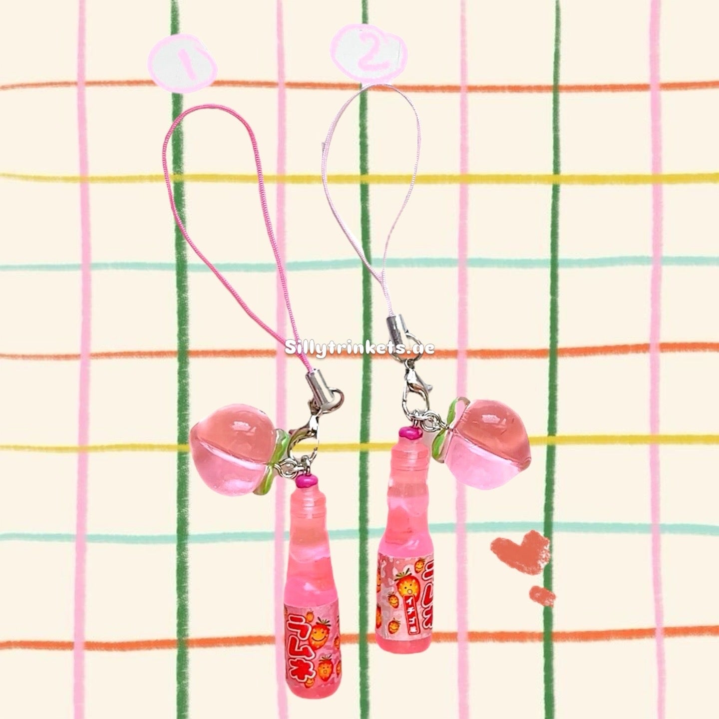 Ramune drinks inspired chains!!(´∀｀)♡
