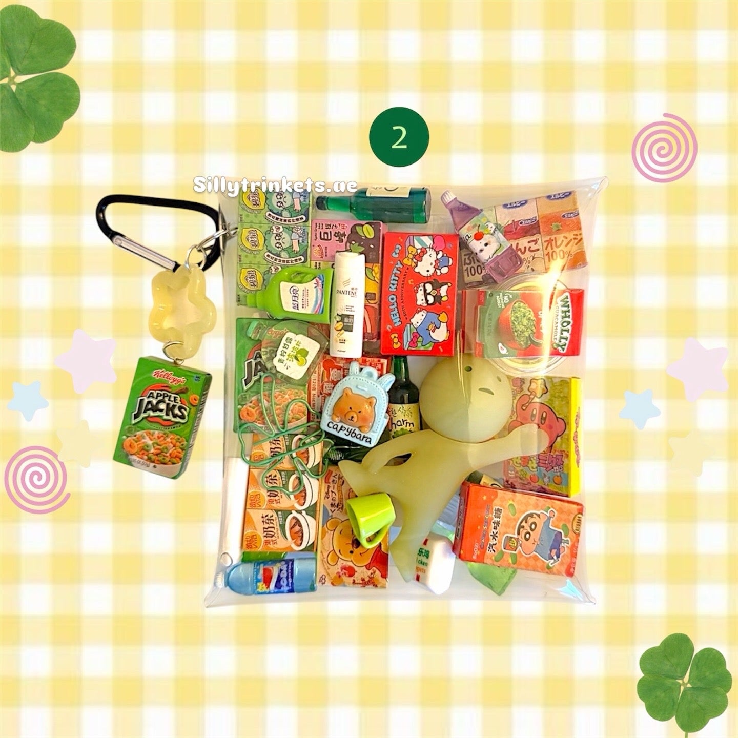 SMISKI TRINKET BAG KEYCHAIN 💼☘️