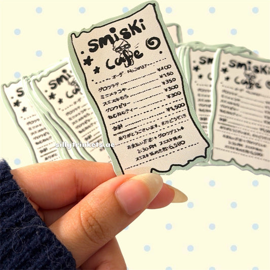 Smiski receipt sticker 🧾