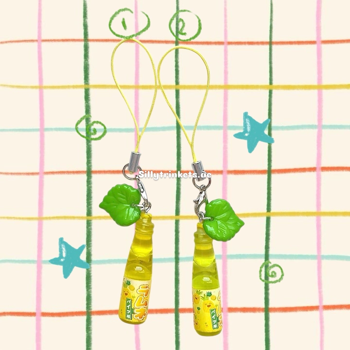 Ramune drinks inspired chains!!(´∀｀)♡
