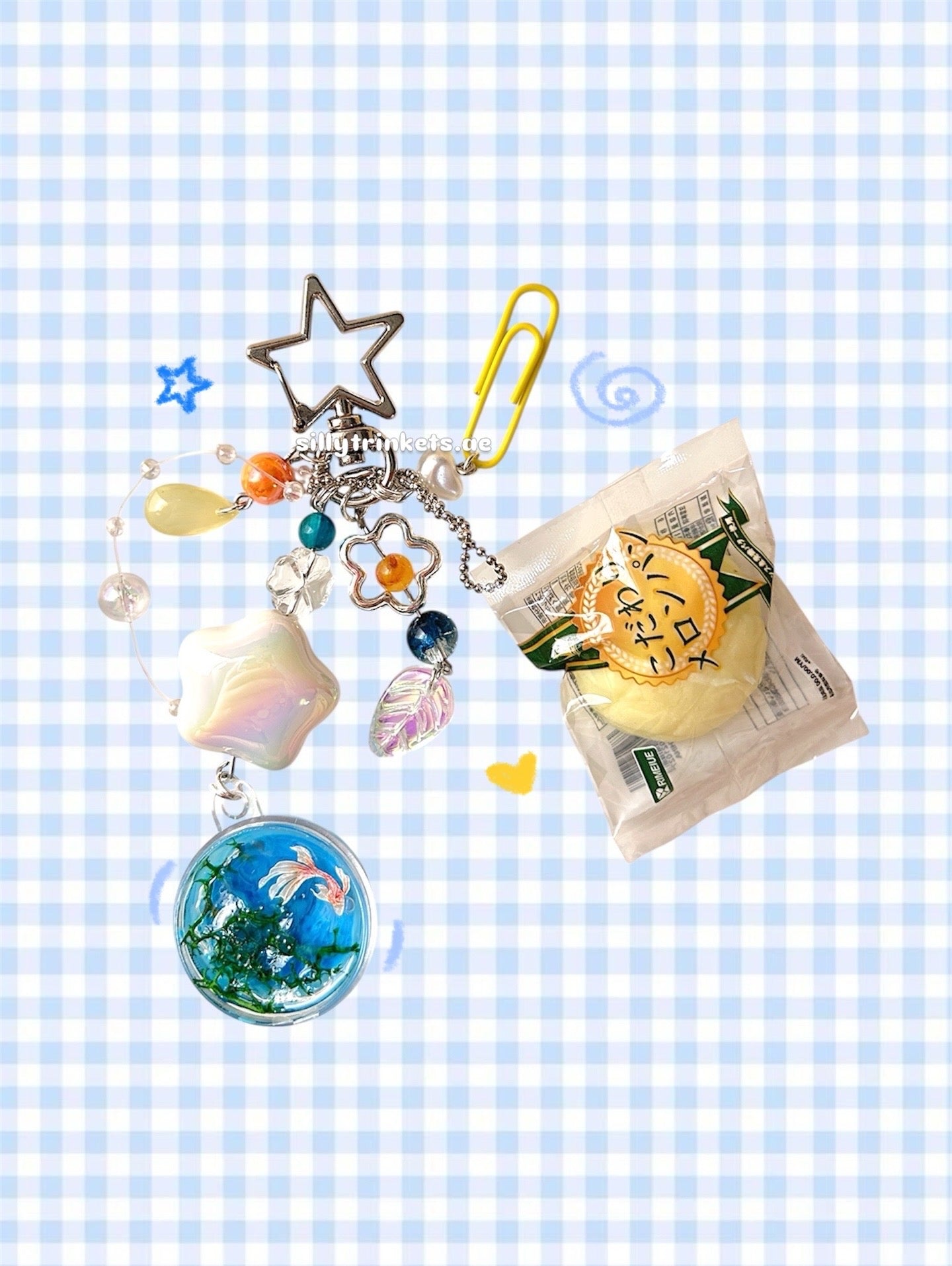 Koi fish handmade Ocean Keychains 𓆝 ⋆｡𖦹°‧🫧