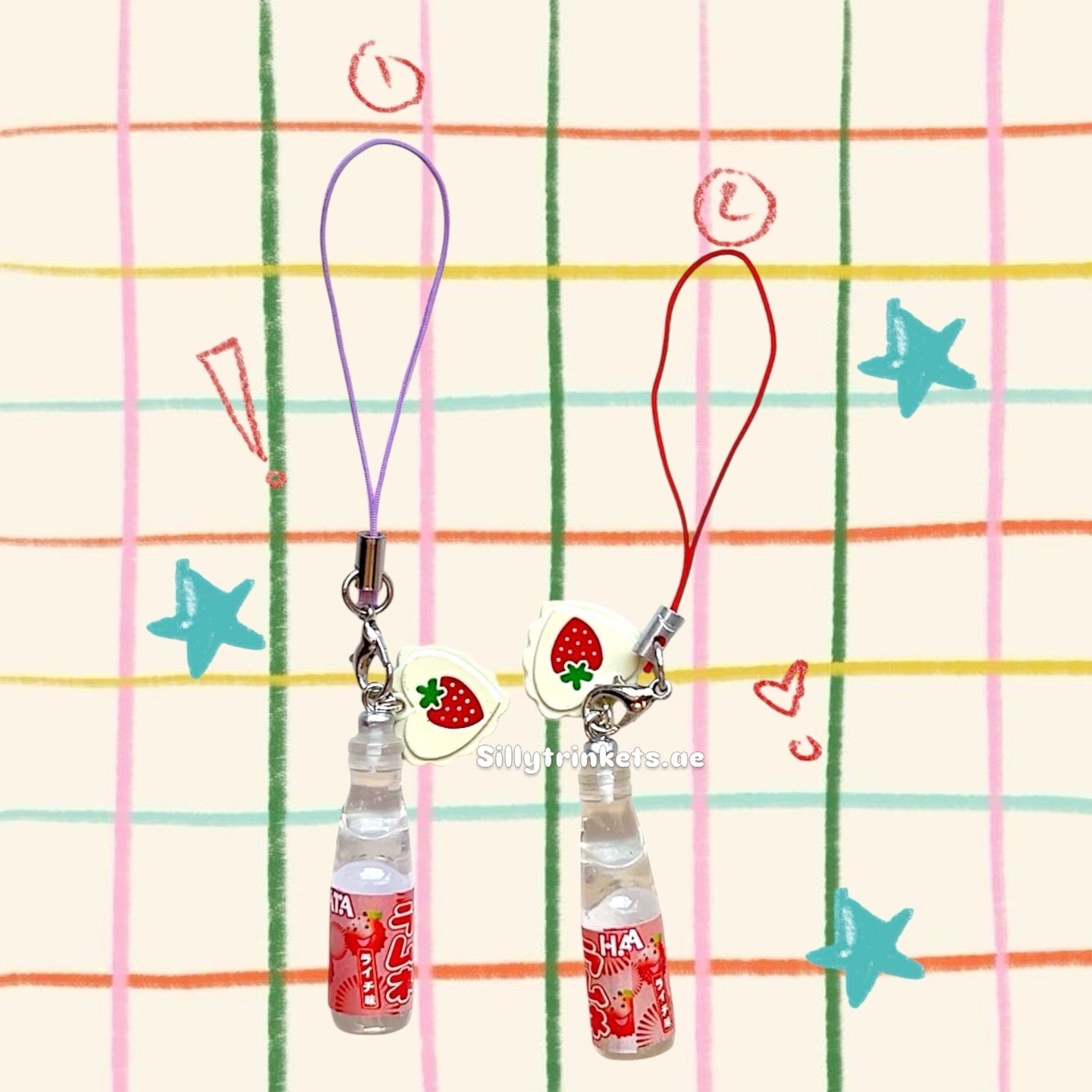 Ramune drinks inspired chains!!(´∀｀)♡