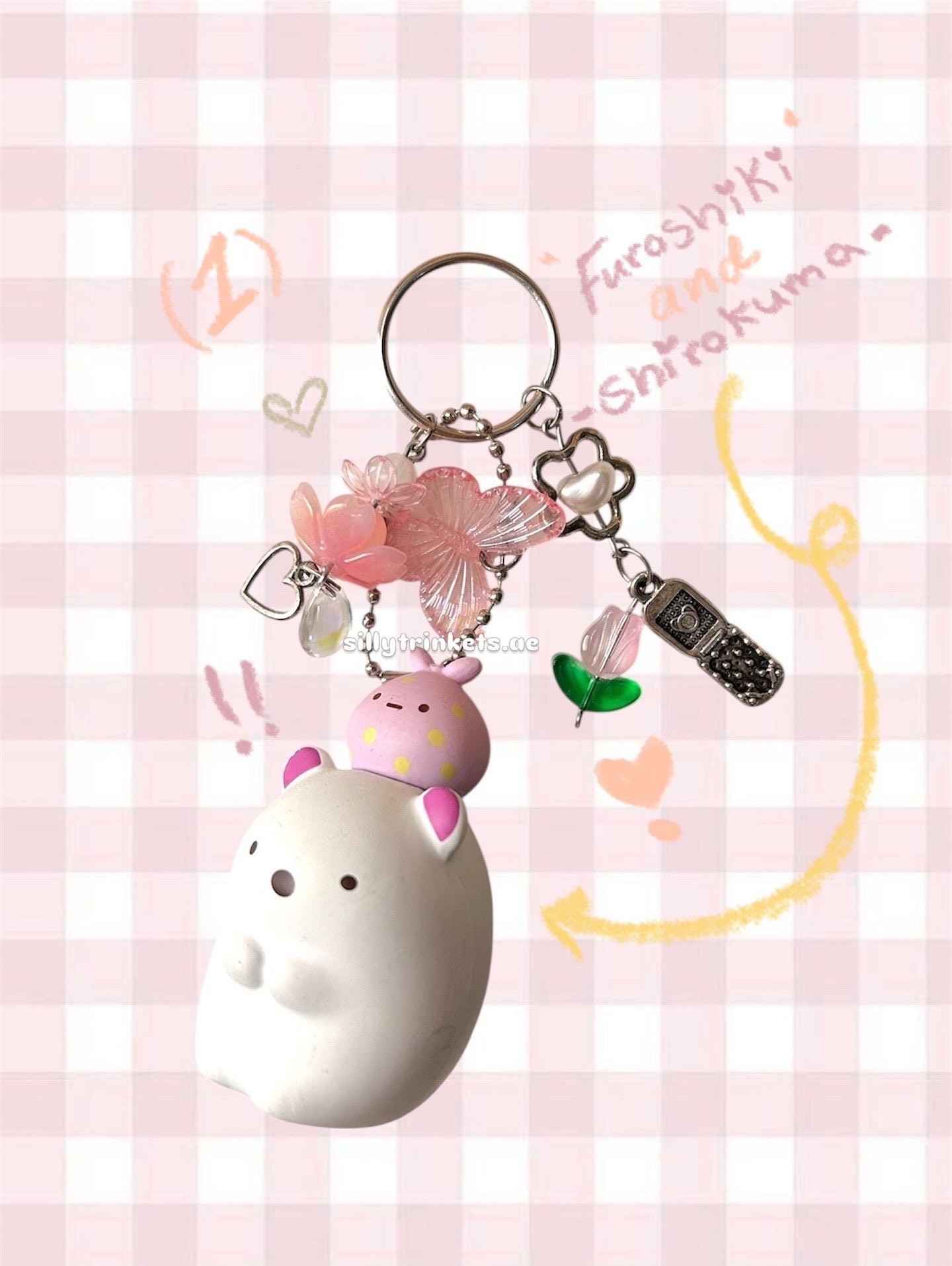Sumikko gurashi character keychain 𝜗ৎ ｡•ᆺ•｡
