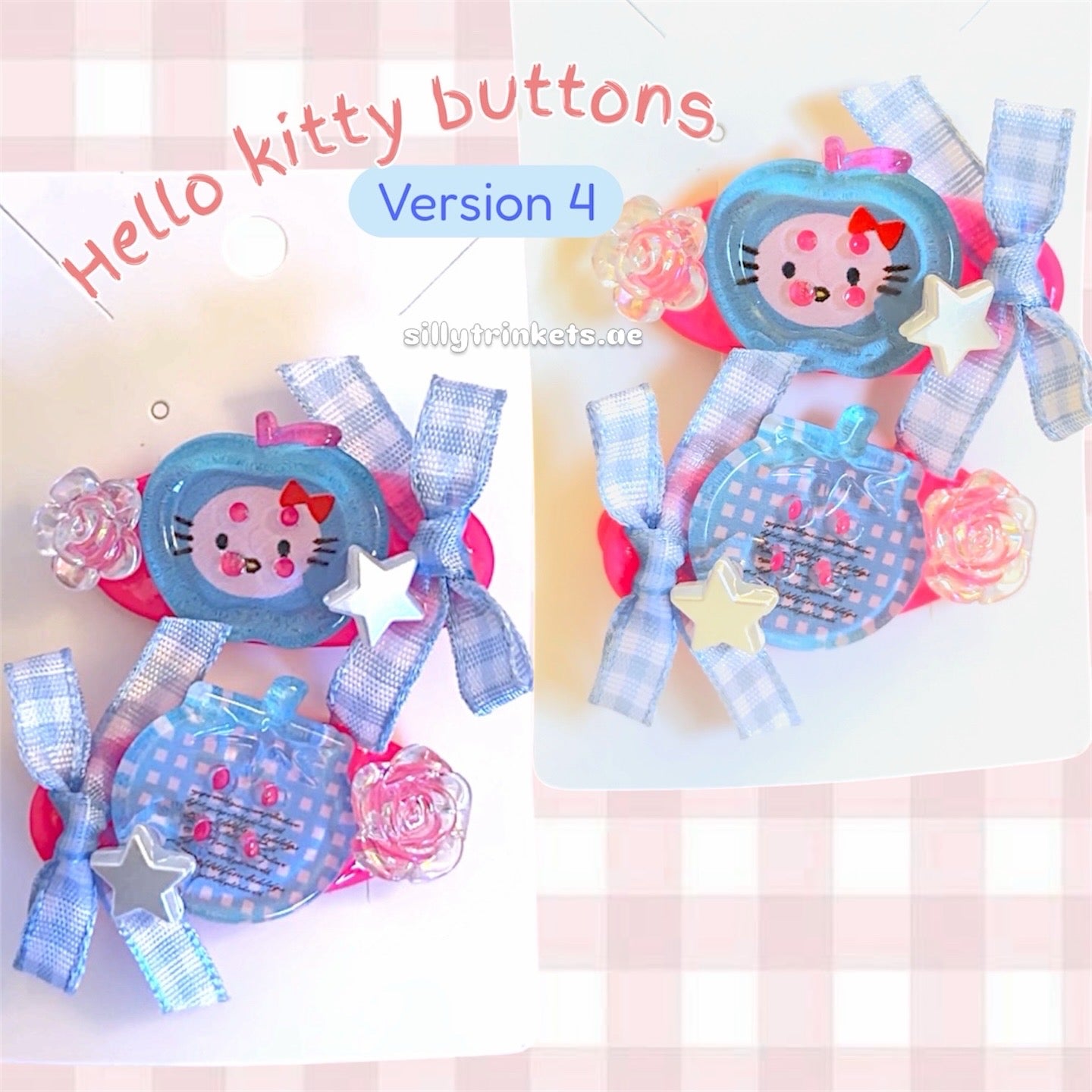 Button hairclips ✨💗