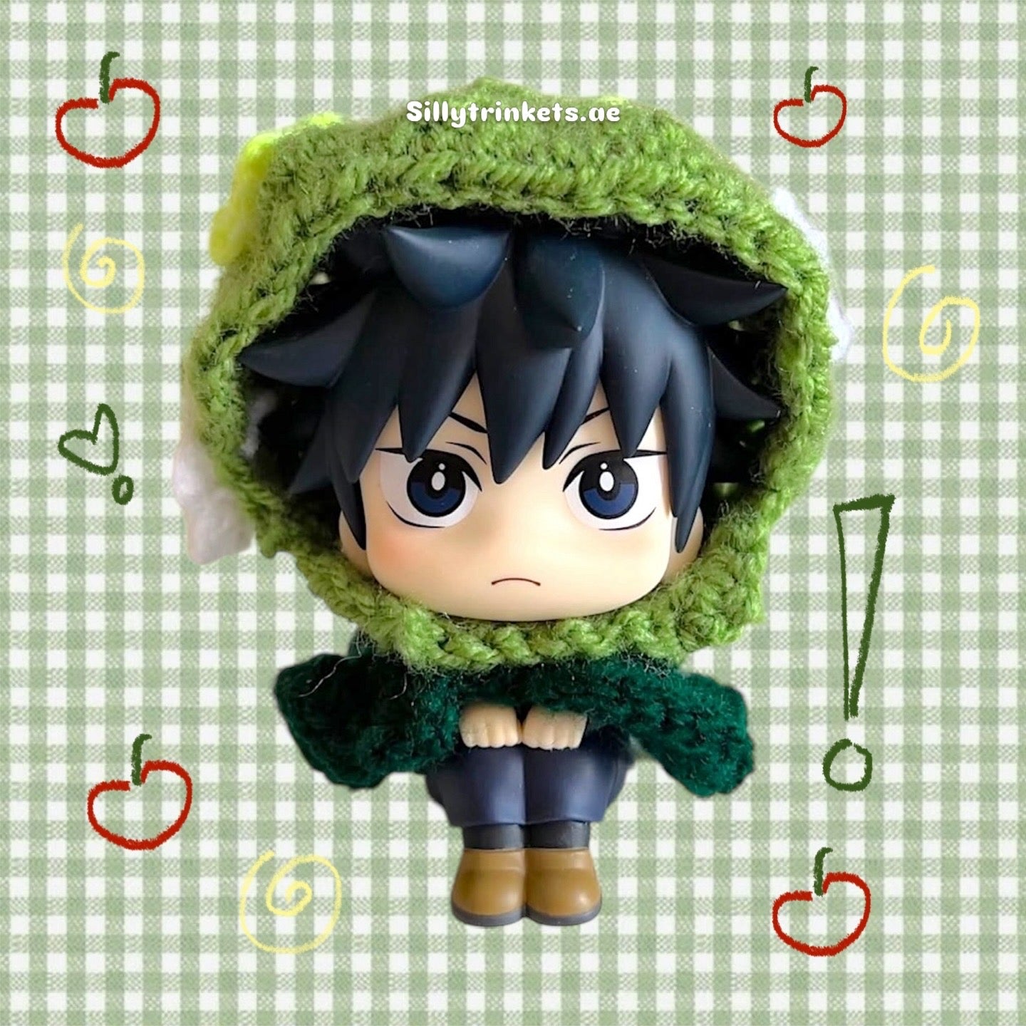 Preorder megumi’s crocheted look up figure little outfit .𖥔 ݁ ˖