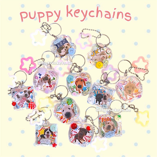 Puppy resin keychain 🐶🐾⭐️