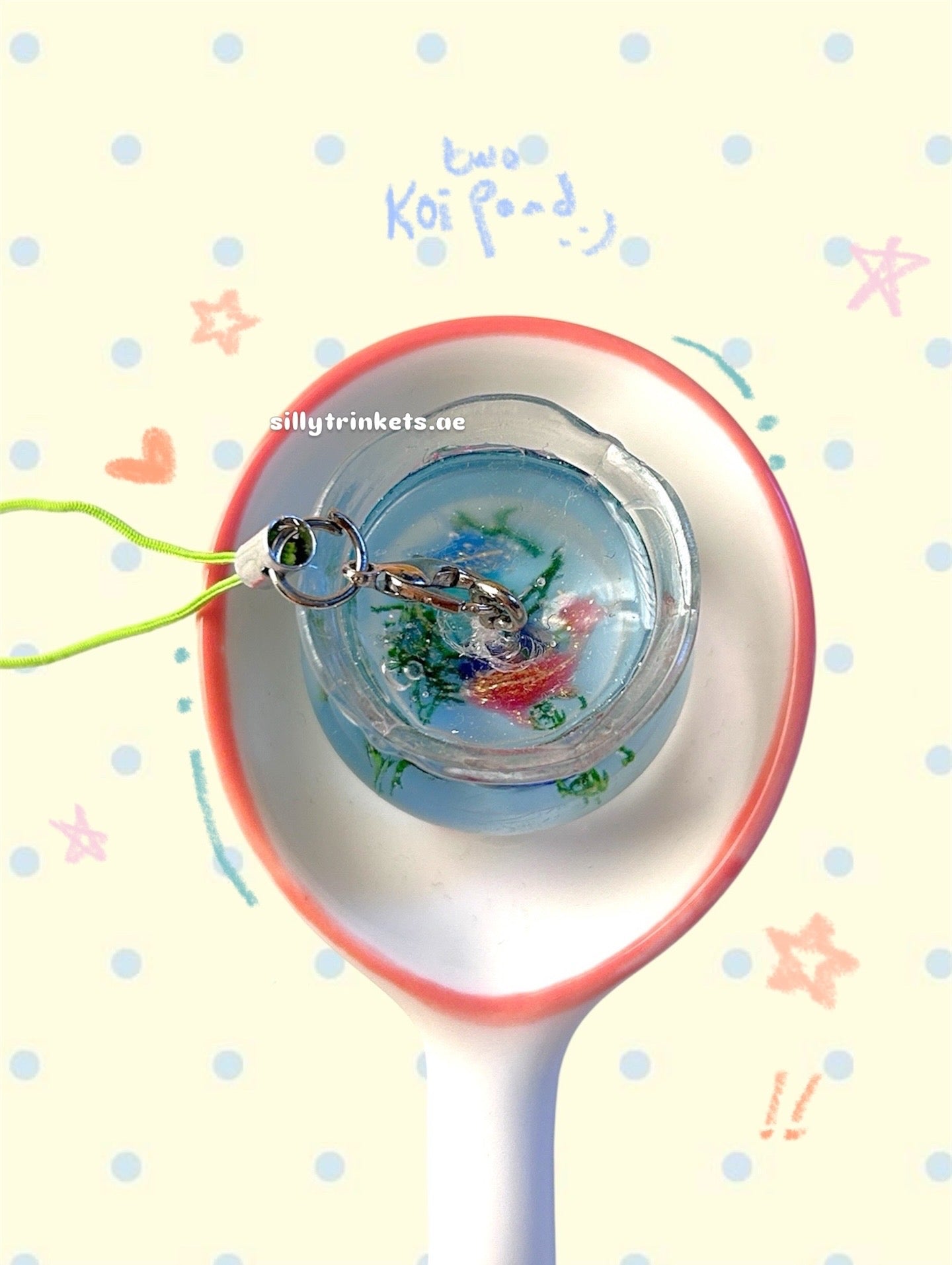 Tiny Fishbowl Charm Keychains ₊˚🐟⋆