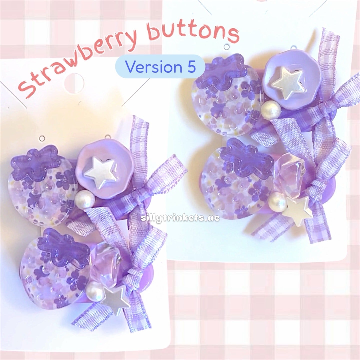 Button hairclips ✨💗