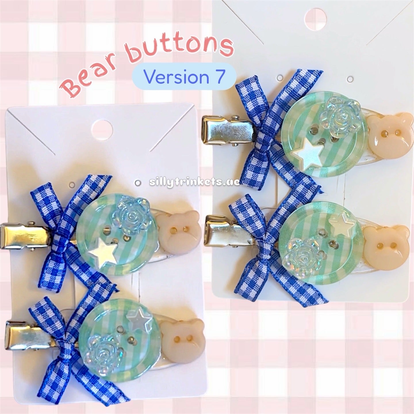 Button hairclips ✨💗
