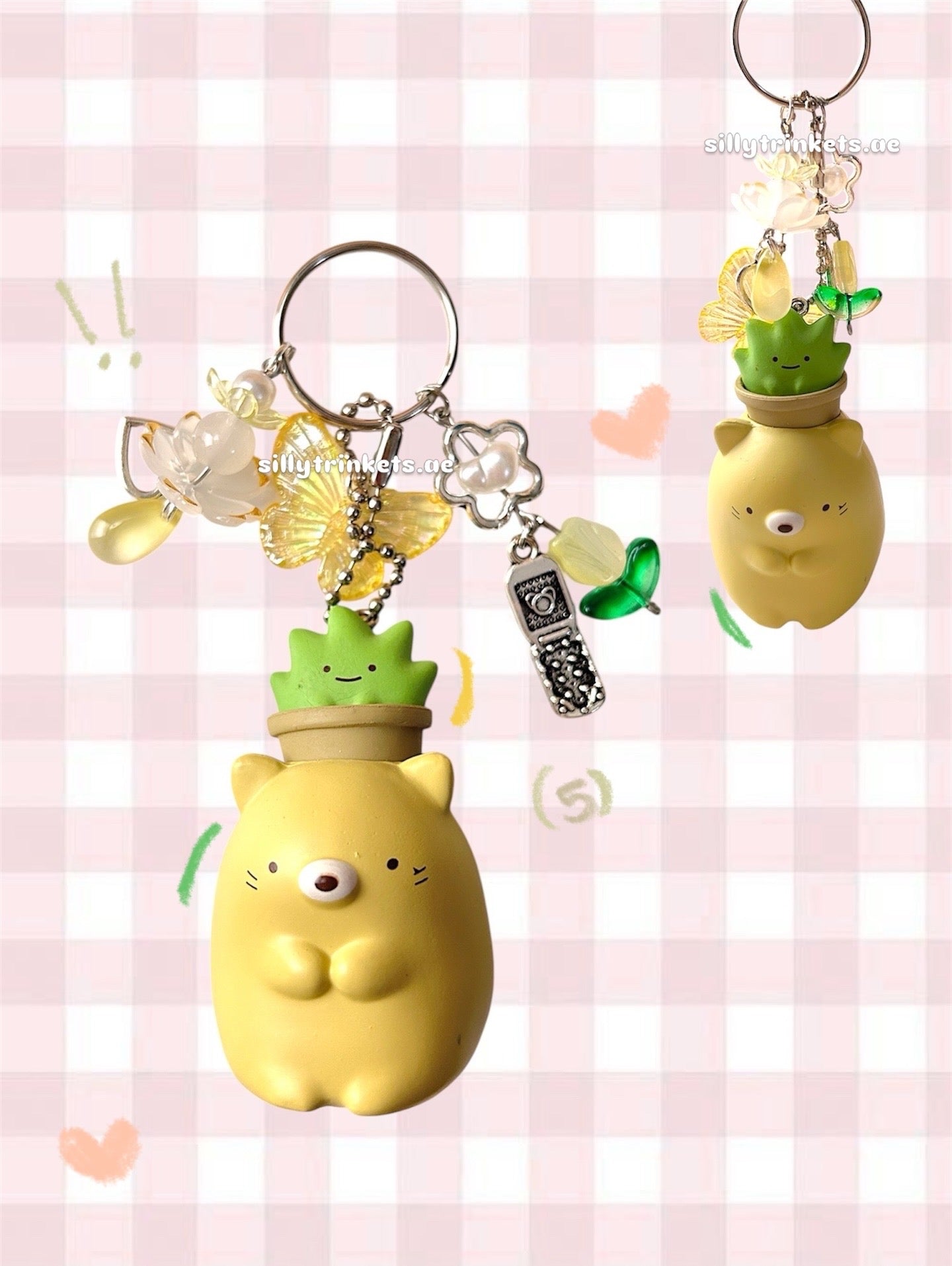 Sumikko gurashi character keychain 𝜗ৎ ｡•ᆺ•｡