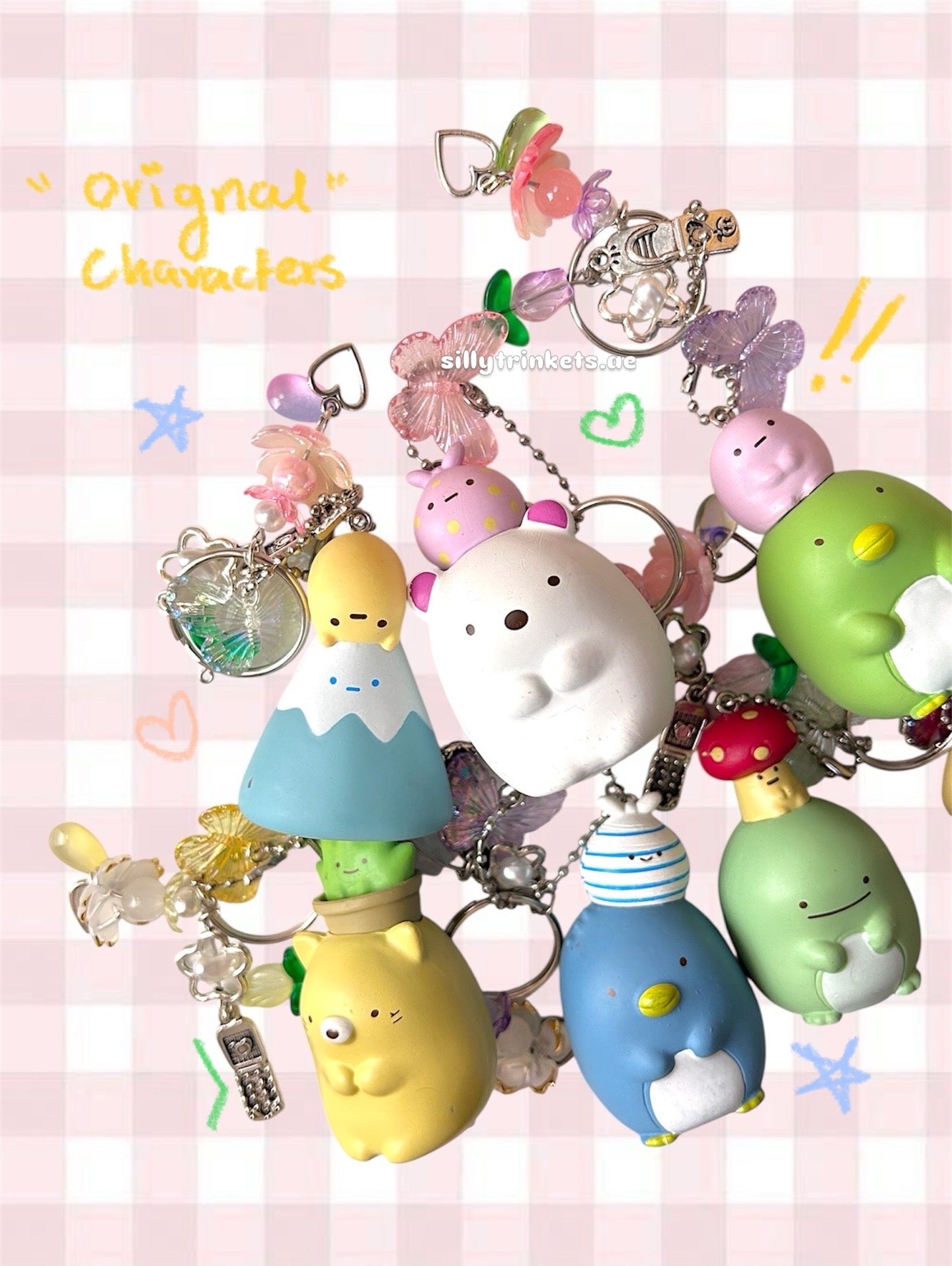 Sumikko gurashi character keychain 𝜗ৎ ｡•ᆺ•｡