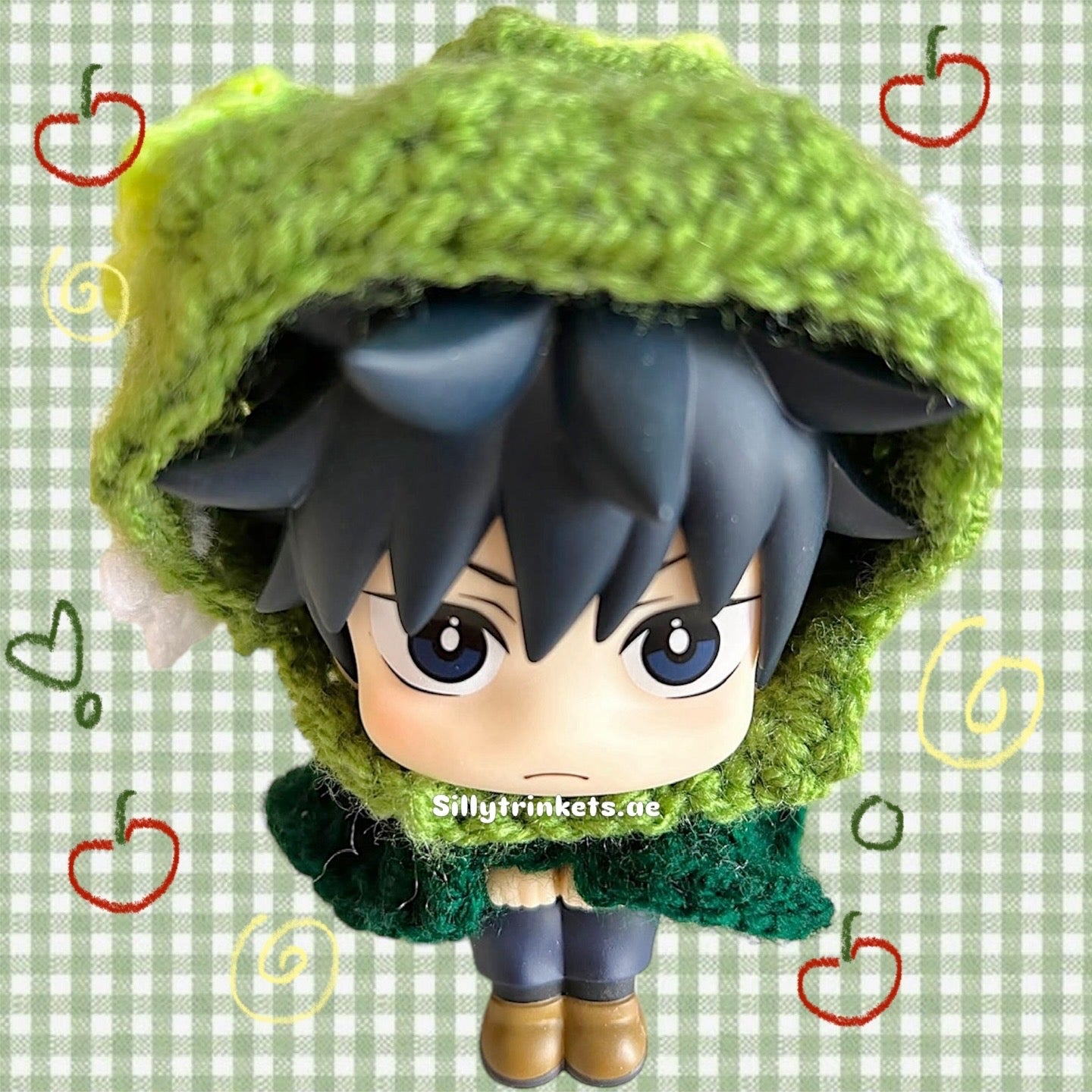 Preorder megumi’s crocheted look up figure little outfit .𖥔 ݁ ˖